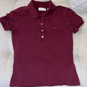Lacoste Dark Red Polo Shirt